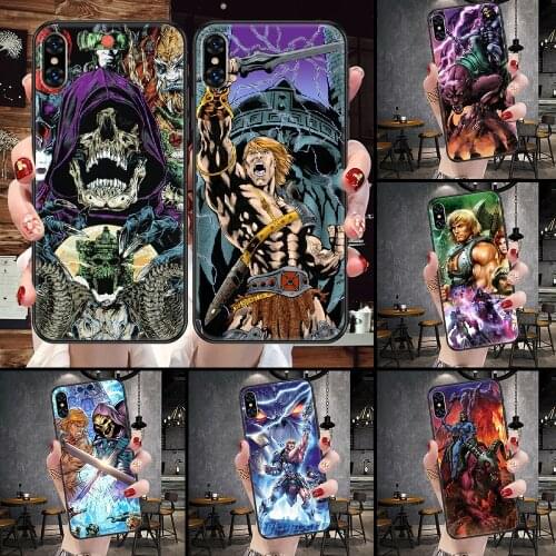 Masters of the Universe Phone Case Cover Hull For iphone 5 5s se 2 6 6s 7 8 12 mini plus X XS XR 11 PRO MAX black 3D coque soft