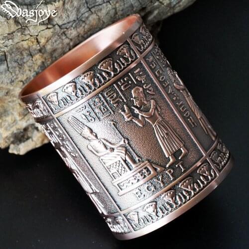 Manu Land Ancient Egypt Metal Creative Pen Holder European Style Home Office Decoration Student Gifts