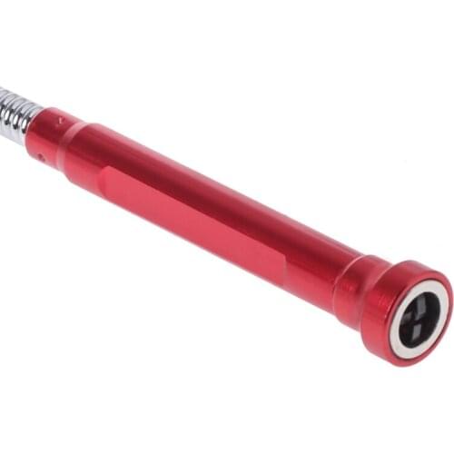 Flexible Pick Up Tool Magnet 4 Claw LED Light Spring Grip Home Toilet Gadget