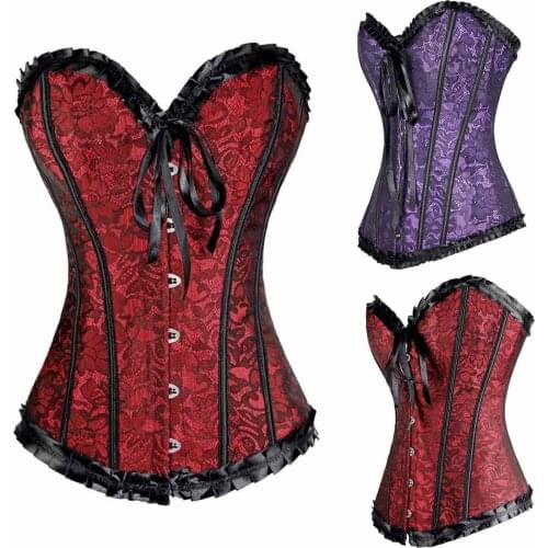 Gothic Bustiers Corsets Top Boned Buckle Waist Corset Printed Bandage Modeling Strap Slimming Waist Belt Shaper Sexy Underwear