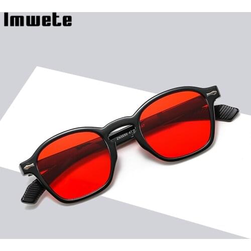 Imwete Retro New Women Sunglasses For Men Full Frame Ocean Lens Sun Glasses Unisex Decoration Non Slip Eyeglasses UV400 Eyewear
