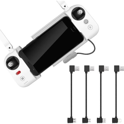 Controller Data Cable for IOS Type-C Micro USB Postive Reverse Connected Charging Line for FIMI X8 SE 2020 Drone Accessories