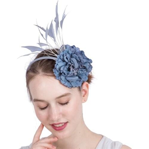 Fashion Flower Wedding Nice Headwear Bridel Elegant Fascinators Hair Band Accessories Cocktail Formal Headdres Lady Head Flower