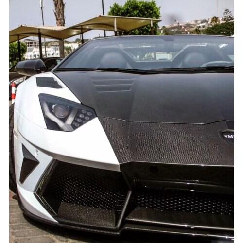 Carbon Fiber front Bumper Side Sticker Decoration Vent Case for Lamborghini Aventador LP700 LP720