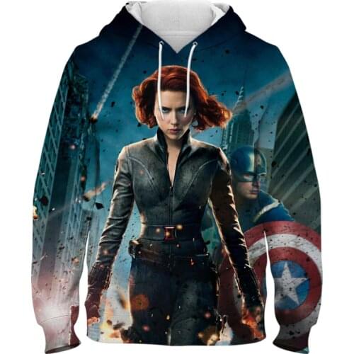 2021 New Men Clothing 3D Print Natasha Black Widow Oversized Male Hoodies Fashion Womens Sweatshirt Streetwear Children Tops