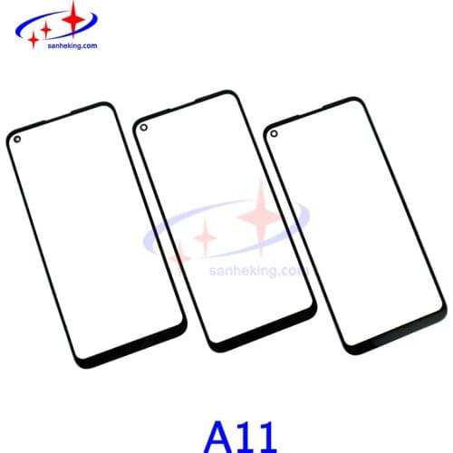 A11 Front Glass With OCA Film For Samsung Galaxy LCD Screen Outer Lens Refurbish High Quality Touch Screen Replacement