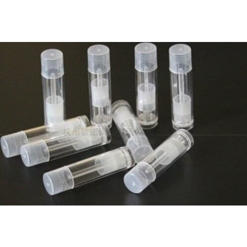 1000 PCS 5ml plastic lipbalm tubes, Lip Balm Tube, 5g Transparent Lipstick fashion Tubes
