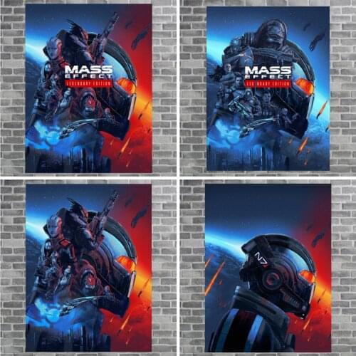 Mass Effect Legendary Edition Game Anime Poster Canvas Oil Painting Live Room Wall Decor Wall Stickers Home Decoration Painting