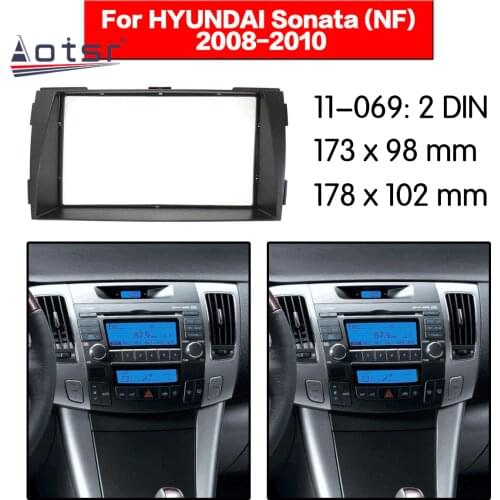 Car Radio frame Audio Fascia For HYUNDAI Sonata (NF) 2008+ Car Stereo Radio Fascia Panel Installation Adapter DVD player Frame