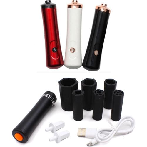 Eyelash Glue Shaker For Nail Polish Tattoo Ink Pigment Electric Wake-up Device Machine With 2pcs Connector 6pcs Glue Cover Die