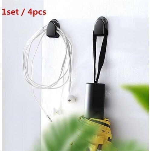 2021 Universal 4Pcs Car Hook Car Sticker Holder for Renault clio megane 2 3 duster renault Scenic Sandero Captur Twingo Modus