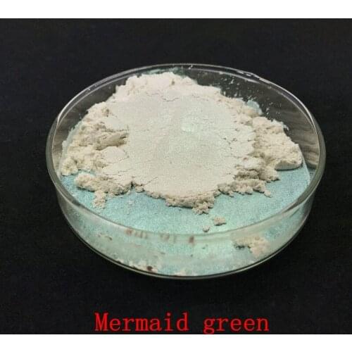 Green Pearlescent Pigment Mica Powder Mermaid Effect Powder Make UP Eyeshadow Soap Dye Soap Pigment Nail glitter 100g