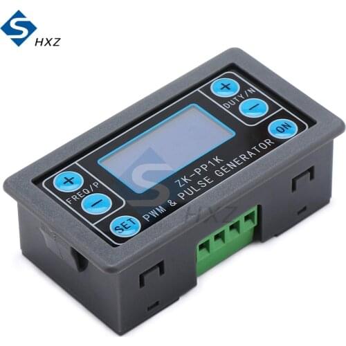 ZK-PP1K PWM Dual Mode LCD Signal Generator 1-Channel 1Hz-150KHz PWM Pulse Frequency Duty Cycle Adjustable Square Wave Generator
