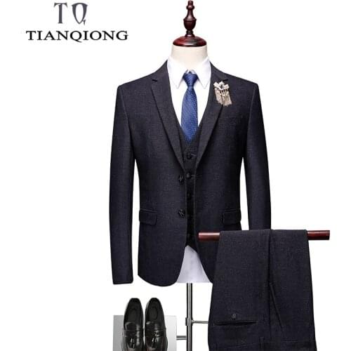 2019 Men Suit Brand Fashion Patchwork Mens 3 Pieces Suits Black,Red, Dark Green Burgundy Costume Acket Trousers Waistcoat