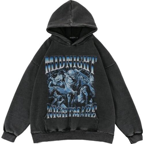 2021 Dark Streetwear Pop Smoking Singer Print Cotton Punk Retro Men Hip Hop Hoodies Pullover Casual Hoooded Sweatshirts Moleton