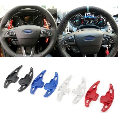 Aluminum Car Steering Wheel Shift Paddle Shifter Extension For Ford Focus 2015 2016 2017 & Escape ZG SUV Kuga II 2017 2018 2019