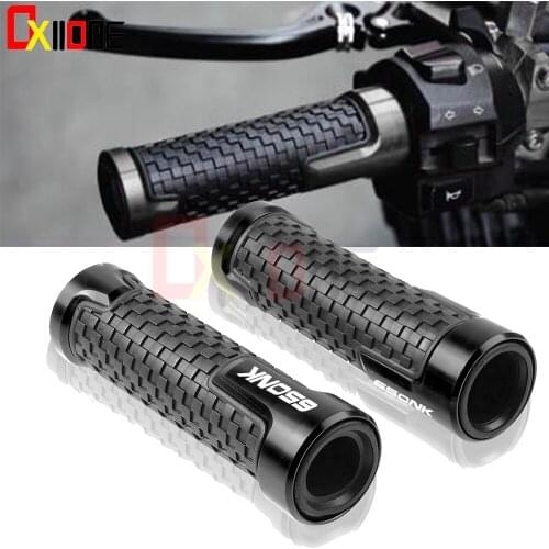 Aluminum Rubber 22mm Motorcycle Bike Handlebar Grips Motorbike CNC Accessories Moto Handle Bar For CFMOTO 650NK CFMOTO 650 N K