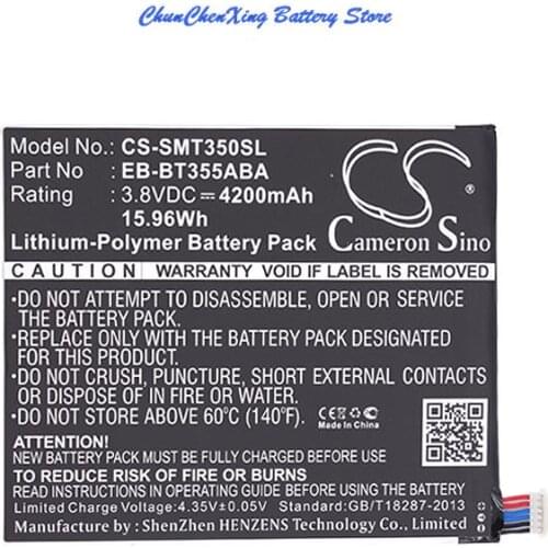 Cameron Sino 4200mAh Battery EB-BT355ABA for Samsung Galaxy Tab A 8.0, SM-P350, SM-T350
