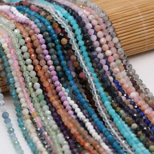 Natural Stone Beads Section Semi-Precious Loose Beads 4 MM For Jewelry Making DIY Necklace Bracelet Earrings Accessory