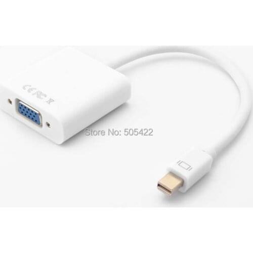 Mini Displayport Display Port To VGA adapter Cable for Apple Macbook PC
