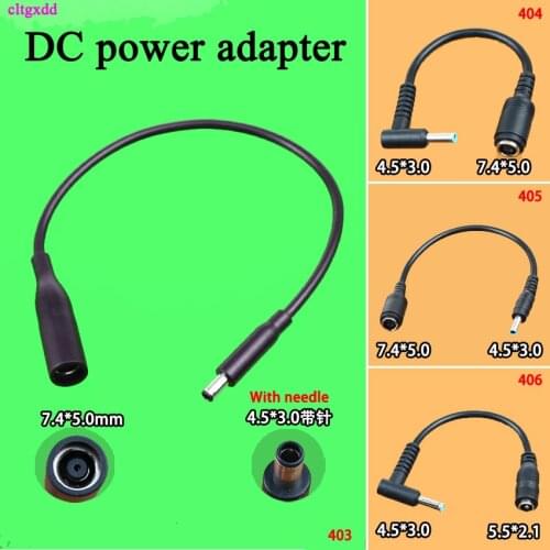 Cltgxdd DC Power Charge Converter Adapter Cable Cord 5.5*2.1 7.4*5.0 to 4.5*3.0 For HP Dell Q99 DJA99