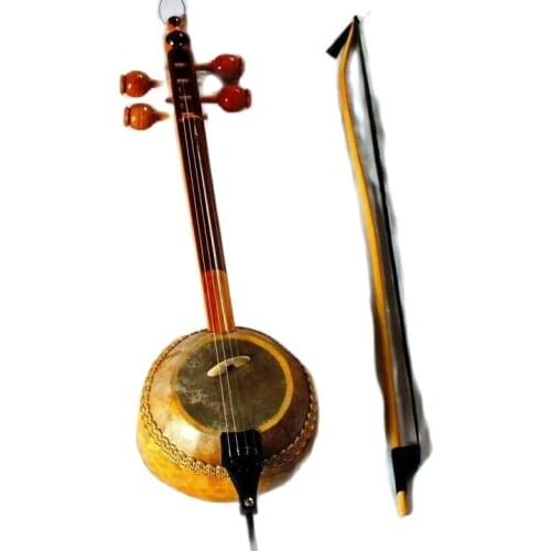 String Instrument Quality 4 Courses Gourd Kabak Kemane W/ Bag