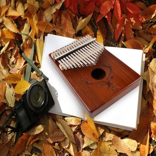 Kalimba 17 Key Thumb Piano Finger Sanza Mbira High-Quality KOA Wood Body Keyboard Musical Instrument for Kids Beginner