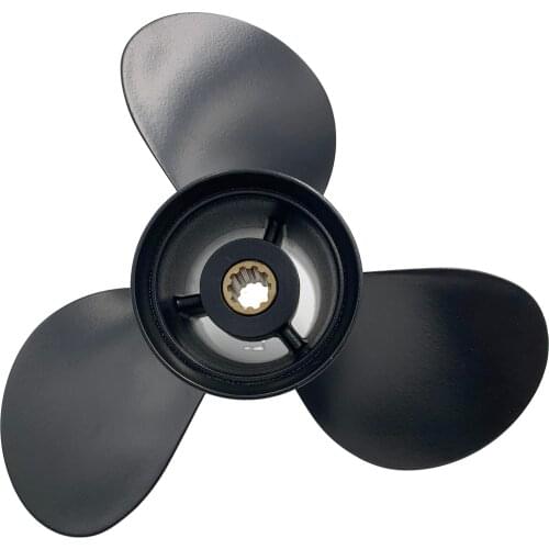 Boat Propeller 10 3/8x13 for Tohatsu 20HP-30HP 3 Blades Aluminum 10 Tooth RH 10.38x13
