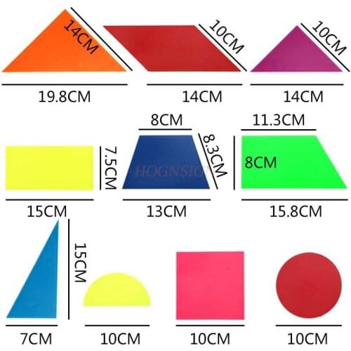 Magnetic triangle circular square trapezoidal rectangular geometric graphic teachers teaching aids
