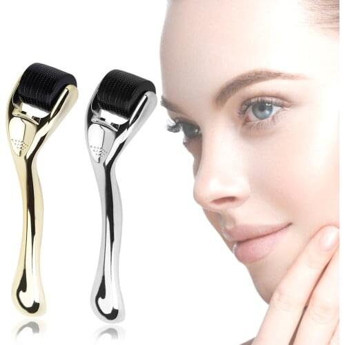 Micro Needle Roller Derma Roller Dermaroller Titanium Hair Regrowth Beard Growth Anti Hair Loss Treatment Thinning Hair Receding