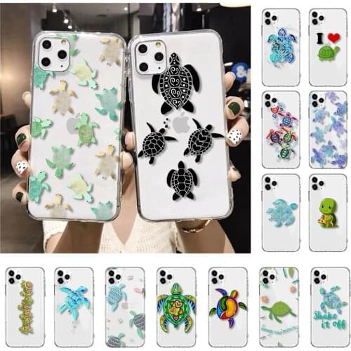 Cute Cartoon Turtle Phone Case For iPhone 12 X XS XR XS Max 11 Pro Max 8 7 6 6S Plus SE2 5 5S SE