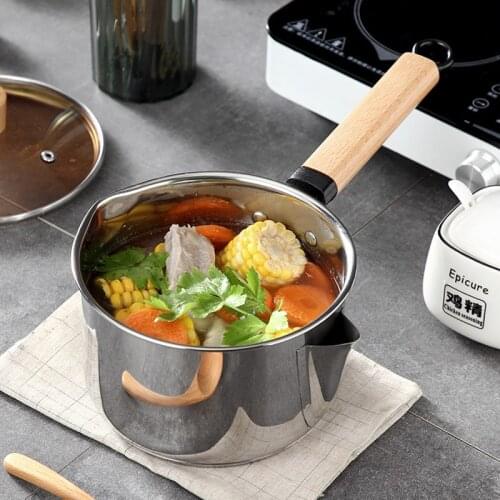 Multifunctional household milk pot, instant noodle pot, large soup pot, kitchen stainless steel oil soup separator