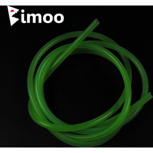 Bimoo 2m 4mm Soft Rigging Tube Fly Tying Material Fishing Bait Silicone Tubing Clear Pink Blue Yellow Red