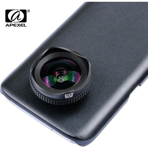 APEXEL 2 in 1 Phone Camera Lens Kit 16mm 4k Super Wide angle Mobile Lens With CPL Filter for iPhone X 7 8 samsung s8 plus