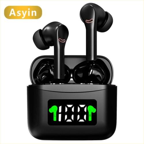 ANC J5 Tws Earphone Bluetooth Wireless Headphones Sport earphones Stereo Earbuds Music Touch Control Headphones With Microphone