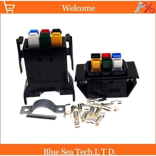 New 6Pin 30A 600V 6Pin /Pole/Wire male&female Power Connector module Battery Plug kits For UPS forklift electrocar ect
