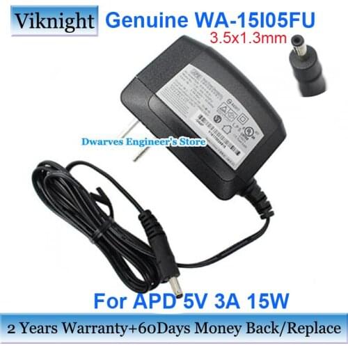 Genuine WA-15I05FU AC Adapter Laptop Charger For APD 5V 3A 15W WA-15I05 R43017 Power Supply For EZBOOK 2 A13