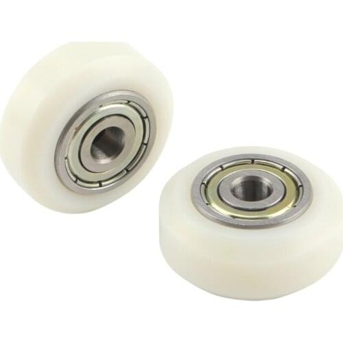 P82F German IGUS TechI White Pulley V-groove Round Wheel Rollers Wear-Resistance for 3D Printer Creality Ender 3 CR-10 Series