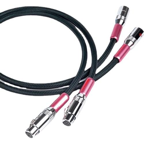 Pair Mcintosh Pure Copper Silver Plated XLR Caron Amplifier Microphone HiFi Audiophile Balanced Audio Cable