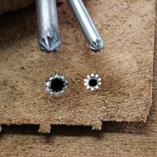 Leather Craft Most Type Chrysanthemum Flower Punch Hole Tool Carbon Steel Leather Gasket Pap Metal Grommet Eyelets Puncher