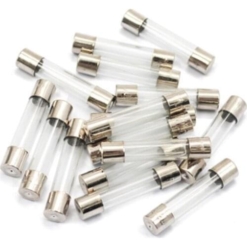 10PCS Glass fuse 5 x20 MM Fuse fuse 250V 0.2A 0.5A 1A 2A 3A 4A 5A 6A 8A 10A 12A 15A 20A 30A