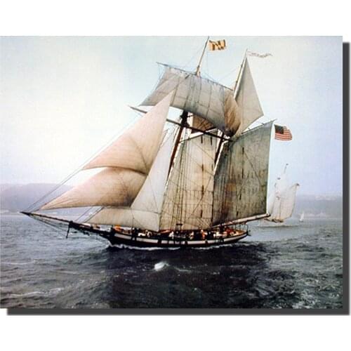 The Pride of Baltimore Sailing Vessel Sailboat Vintage Ship Wall Decor Art Print Poster