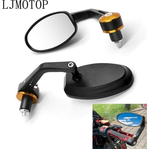 CNC Universal Motorcycle Handle Bar End Rearview Mirror 7/8" For Kawasaki Z400 GPZ500S EX500R NINJA 650R ER6F ER6N ZX1100