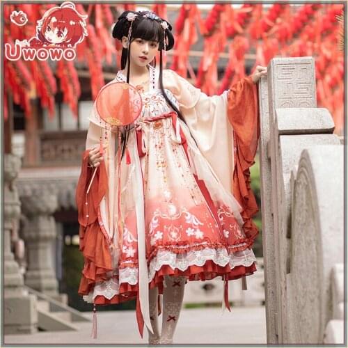 STOCK Anime Original Chinese Elements And Style Lolita Dress Cosplay Costumes 2021 New S-XL