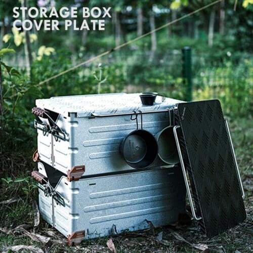 Aluminum Cover Top Plate for 25L 50L Snow Peak Stackable Storage Boxes