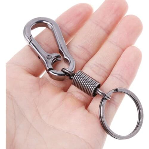 Retractable Gourd Buckle Carabiner Keychain Waist Belt Clip Anti Lost Keyring Wholesale Dropshipping