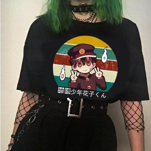 Men Women Funny T-shirt Tops Toilet Bound Hanako Kun Manga Tee Shirt Kawaii Clothes