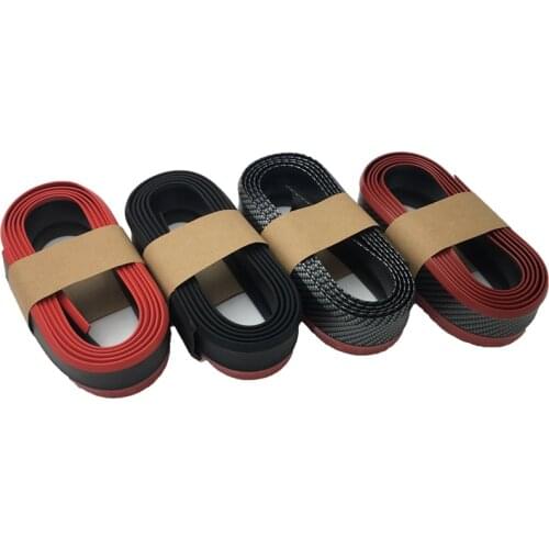 2.5M Car Front Bumper Guards Lip Car Bumper Protector Strip Decoration Skirt Mouldings Splitter Chin Body Auto Bumper Exterior