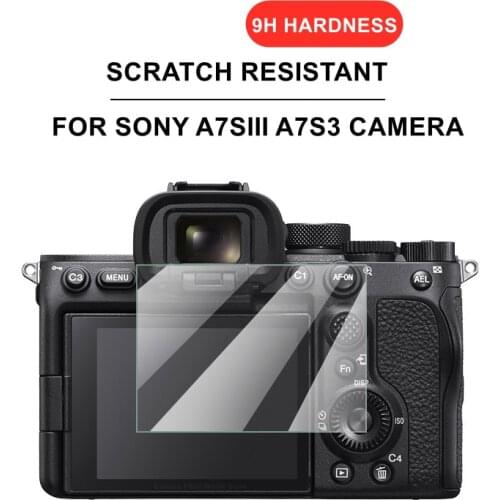 2PCS A7SIII Camera Glass for Sony Alpha A7S III A7S3 Camera 9H Hardness Tempered Glass Ultra Thin Screen Protective Film