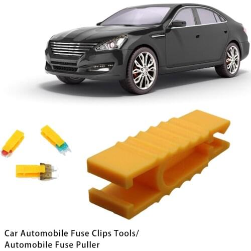 Car Automobile Fuse Clips Tools Fuse Puller Yellow Tool Large Medium Fuse Extractor Yellow Tool Large Medium Fuse Fuse